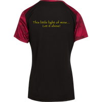 LST371 Ladies' CamoHex Colorblock T-Shirt