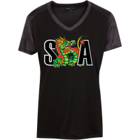LST371 Ladies' CamoHex Colorblock T-Shirt