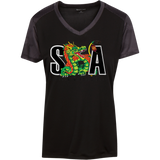 LST371 Ladies' CamoHex Colorblock T-Shirt