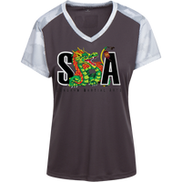 LST371 Ladies' CamoHex Colorblock T-Shirt