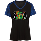 LST371 Ladies' CamoHex Colorblock T-Shirt