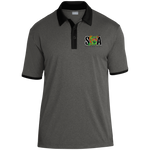 ST667 Heather Contender Contrast Polo