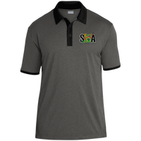 ST667 Heather Contender Contrast Polo