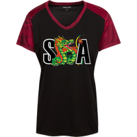 LST371 Ladies' CamoHex Colorblock T-Shirt
